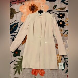 NEW w/ tag Calvin Klein Soft Long light Pink Blazer - weddings, parties
